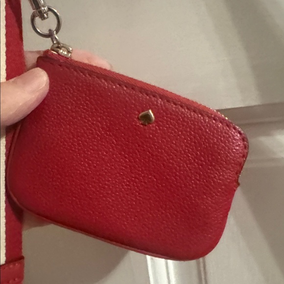 Kate Spade Scarlet Red pocketbook w/wristlet